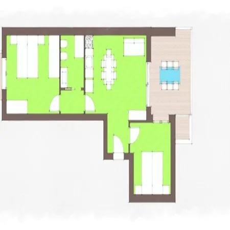 Apartment Tranquil Getaway Wit Terraces And A Pool